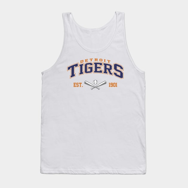 Retro Tigers Tank Top by Cemploex_Art